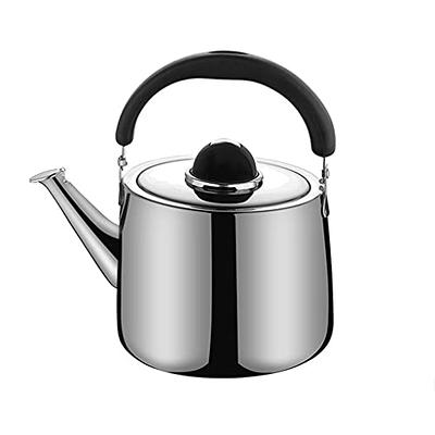 ROCKURWOK Tea Kettle, Tea Pot with Cool Touch Ergonomic Handle, Tea Kettle  Food Grade Stainless Steel, Tea Kettle Stovetop, Kettle Teapot, Whistling