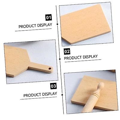 5pcs wood chopping board small chopping board Doll House pretend play