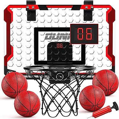 Indoor Mini Basketball Hoop with Electronic Scoreboard - Over The Door