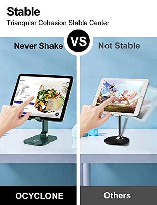 Cell Phone Stand, Angle Height Adjustable Phone Stand for Desk, Foldable  Cell Phone Holder, Cradle, Dock, Tablet Stand, Case Friendly Compatible  with All 4-12.9Inches iPhone,iPad,Tablet, Kindle, Black 