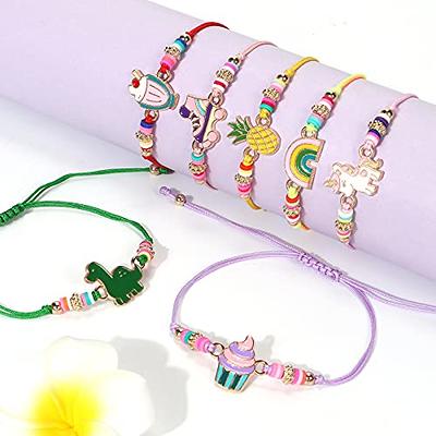 Lorfancy 12 Pcs Kids Girls Bracelets Jewelry Women Unicorn Animal  Friendship Bracelet Pendant Teen Toddler Baby Cute Adjustable Multicolor  Woven Pretend Play Bracelet - Yahoo Shopping