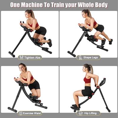 Pink Exercise Ab Abdominal Cruncher Trainer Machine Body Shaper Fitness  Equipment Gym