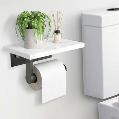 Modern Farmhouse Black Toilet Paper Holder DIARA, Bathroom