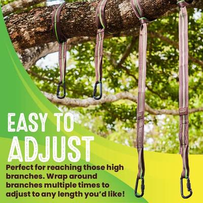 Tree Swing Hanging Straps Kit, Heavy Duty Holds 2200LBS 5FT Extra Long,  with Safer Lock Snap Carabiners & Carry Pouch Bag