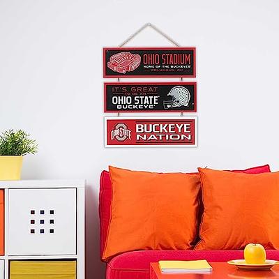 Ohio State Buckeyes football Wall Sign / Ohio State Buckeyes Decor