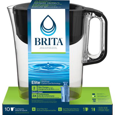 Brita Water Filter 6-Cup Denali Water Pitcher Dispenser with Standard Water  Filter - Teal