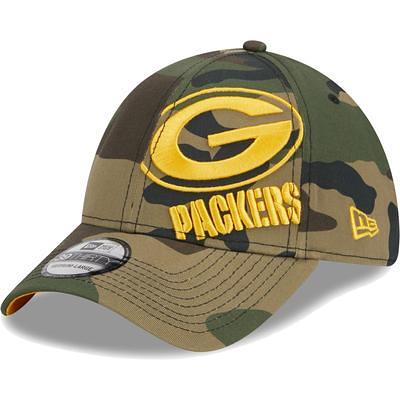 Men's New Era Black Green Bay Packers Camo Tone 39THIRTY Flex Hat