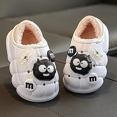 Unisex Child Cartoon Cute Winter Warm Plush Slippers Girls Boy Fashion  Slip-On House Shoes Kids Soft Lightweight Cozy Slides Toddler Boy Slippers  Baby Girls' Shoes Shoes For Boys Kids Sandals Girls 