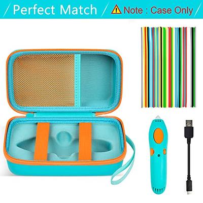  Case Compatible with 3Doodler Start+ Essentials for 3D Pen Set  for Kids, for 3D Pens Storage Organizer Carrying Holder Fit for 3D Printing  Pen, Plastic Refill Blister, Micro-USB Charger (Box Only) 