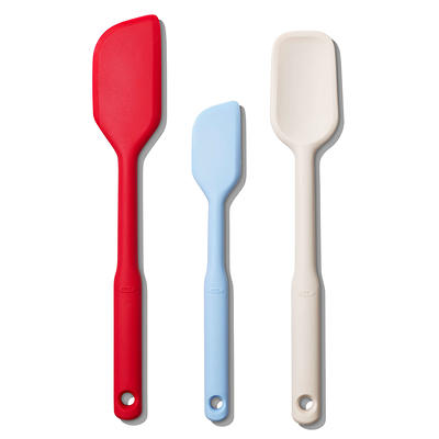 Tovolo Flex-Core Stainless Steel Handled Mini Spatula & Spoonula Charcoal - Set of 2