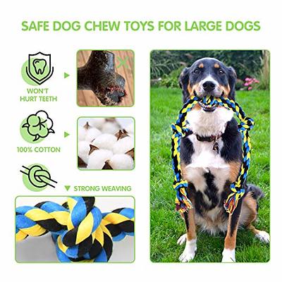 KXK Dog Toys, 3 Pack Indestructible Dog Chew Toys for Aggressive Chewers,  Durable Tough Nylon Real Beef Flavor Teething Chew Toys for Large Medium