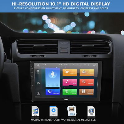 1+32G Android 10.1 inch Double Din Car Stereo GPS Radio HD 1080P Multimedia  Player with Bluetooth FM RDS Radio Receiver Apple Carplay Android