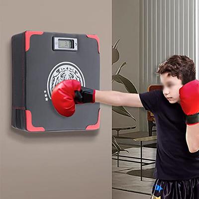  Music Boxing Machine, Electronic One Punch Boxing Machine Wall  Mounted Music Boxing Machine Equipment with 6 Lights and Bluetooth Sensor  Target Boxing Reaction Training Parent-Child Fun Gift ( Size : Sports
