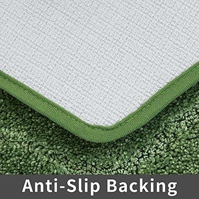 COSY HOMEER Extra Thick Bath Rugs for Bathroom - Anti-Slip Bath Linen Sets  Mats Soft Plush Yarn Shaggy 100% Strong Polyester Living Room Bedroom Floor  Water Absorbent(Green,17x27 - Inches) - Yahoo Shopping