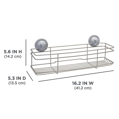 Self-adhesive Shower Caddy Brushed Stainless Steel Shower Caddy