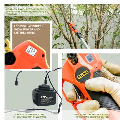 Pruning Shear Battery Powered, Kebtek Electric Cordless Pruner Heavy Duty  Electric Branch Cutter with 2PCS Backup Lithium Battery 2000mAh 6-8H  Working Time, 25mm (0.98 Inch) Cutting Diameter - Yahoo Shopping