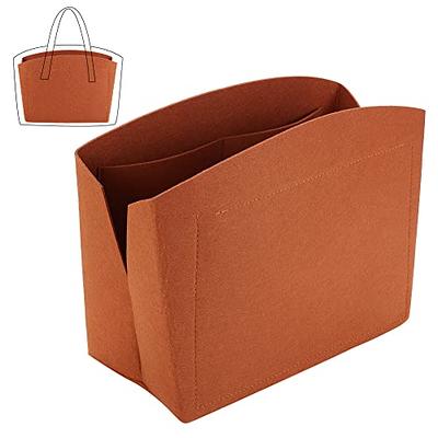 Vercord Felt Purse Organizer Insert Onthego 35 Handbag Tote Bag Organizer  Bag in Bag with Removable Zipper