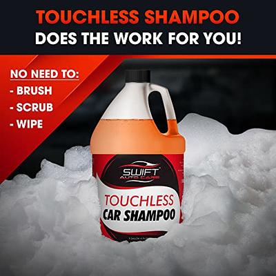 Swift Touchless Car Wash Shampoo (1 Gallon) - No Brushing Required, High  Foaming Car Soap, Heavy Duty, Auto Detergent for Foam Cannon, Works on Cars,  Trucks, RVs, Upholstery & More! - Yahoo Shopping