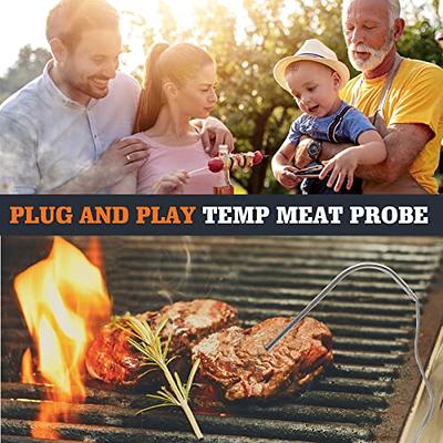 Yaoawe 2-Pack Replacement Meat Probe for Traeger Pellet Grill and Smoker, 3.5 mm Temperature Probe Fit for Traeger, Size: Traeger Meat Probe