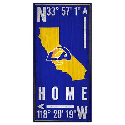 Los Angeles Rams 11'' x 19'' Framed Team City Map Sign