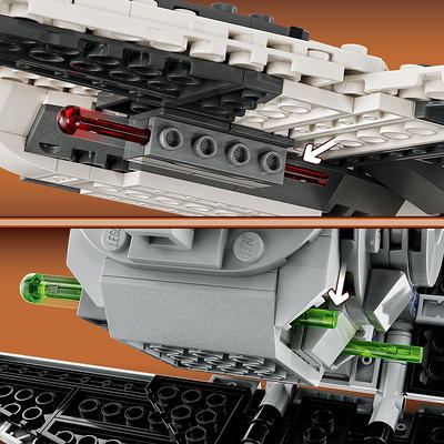 LEGO Star Wars Mandalorian Fang Fighter vs. TIE Interceptor 75348, Toys &  Character