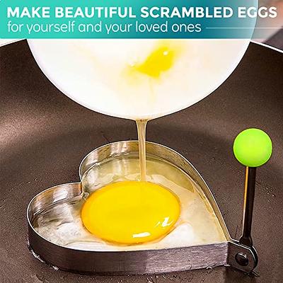 Egg Rings Stainless Steel Round Breakfast Mold Tool Cooking,Round Egg  Cooker Rings For Frying Shaping Cooking Eggs,Egg Maker Molds