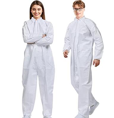 Painter's Coveralls, Disposable Full Body Suit with Hood, Waterproof, pack/6