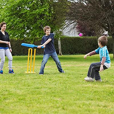 Cricket Best Buy CBB Cricket Kit - Blue Plastic Cricket Set for Kids &  Adult for Beach & Backyard, Cricket Bat and Ball Set Contain Cricket Bat