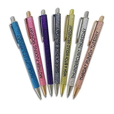 EJWQWQE Office Pen Funny Insult Pen Decorative Ballpoint Pen Office Pen (10  Pieces)（10ml）