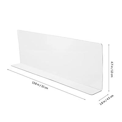 POPETPOP Closet Organization Plastic Shelf Dividers, Clear Closet