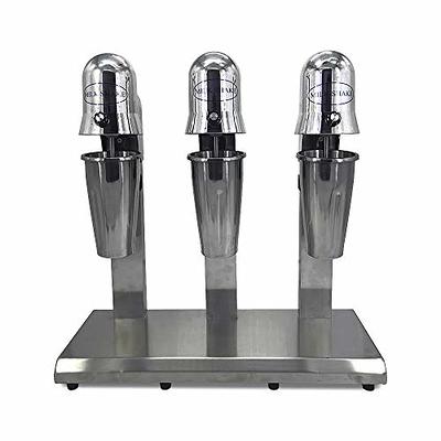 VEVOR Milkshake Maker, 375W x 2 Electric Milkshake Machine, Commercial Double Heads Drink Mixer Blender, LED Intelligent Microswitch, 3-Speed