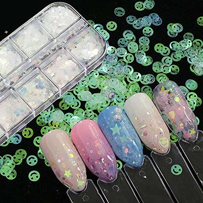 AUOCATTAIL 24 Grids Foil Nail Art Holographic Aluminum Nail Foil Flakes  Stickers Nail Sequins 3D Glitter Decoration DIY Design Accessories Rainbow  Nail Art Supplies Gold Nail Decals - Yahoo Shopping