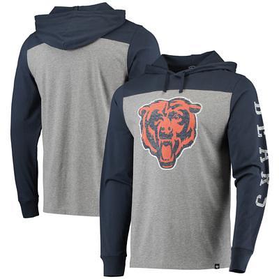 '47 Navy Chicago Bears Skyler Parkway Cropped Long Sleeve T-Shirt