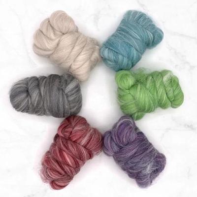 Mixed Merino Wool Variety Pack  Perfect Roving For Spinning