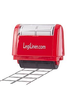 LegiLiner Self-Inking Teacher Stamp-1/4 inch Double Handwriting Lines Roller Stamp Brown