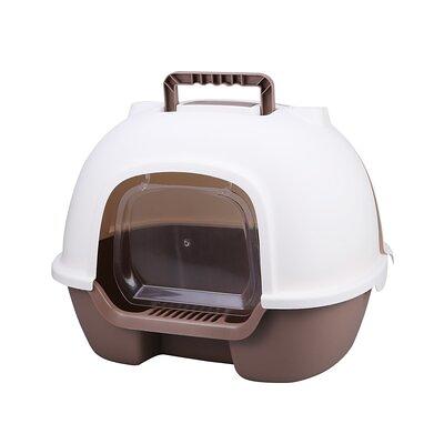 Large Semi Enclosed Cat Litter Box Toilet Deodorant Anti Sand For