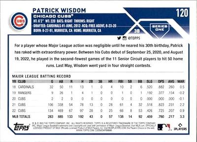  2023 TOPPS #120 PATRICK WISDOM CHICAGO CUBS BASEBALL