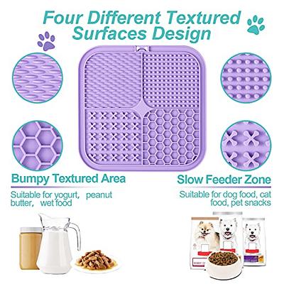 Femont X Large Licking Mat for Dog,Slow Feeder Mat with 165 Strong Suction  Cups for Peanut Butter,BPA Free Lick Pad for Pet Relieving  Anxiety,Boredom,Grooming,Training(Purple,1 Spatula,1 Brush) - Yahoo Shopping