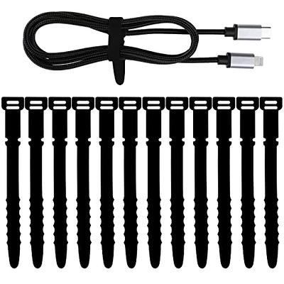 smofish Cord Organizer Holder, 6 Pack Magnetic Desk Cable Clips Management,  Hide Phone Charging Cable Keeper, Strong Adhesive Wire Charger Holder for