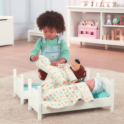 Melissa & Doug Mine to Love Wooden Play Bunk Bed for Dolls