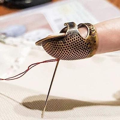 Finger Protector Gold Needle Thimble Metal Sewing Accessories Handworking  To-C~