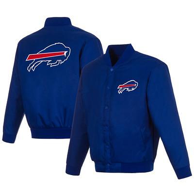 Men's JH Design Royal Buffalo Bills Poly-Twill Varsity Jacket