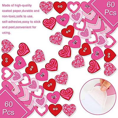 Valentine's Day Hearts, Romantic Victorian Clip Art, CUT & PEEL STICKER  SHEET