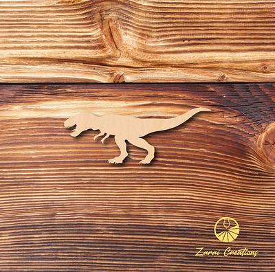 T-Rex Dinosaur Shape  Multiple Sizes Laser Cut Unfinished Wood Cutouts  Shapes - Yahoo Shopping