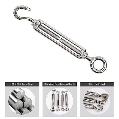 O to C Turnbuckles Hook and Eye 10pcs M6 Stainless Steel Small Turnbuckle, Turnbuckle  Tension Hook and Eye, Turnbuckle for Cables Wire, Cable Tightener, Gate Cable  Turnbuckle, Shade Sail Turnbuckle… - Yahoo