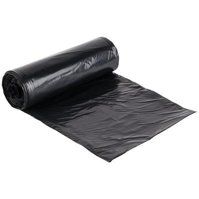 Lavex Li'l Herc 45 Gallon 1 Mil 40 x 46 Low Density Medium-Duty Black Can  Liner / Trash Bag - 100/Case