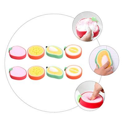 5Pcs exfoliating loofah sponge Scrubber Fruit Sponges Baby Sponge for  Bathing