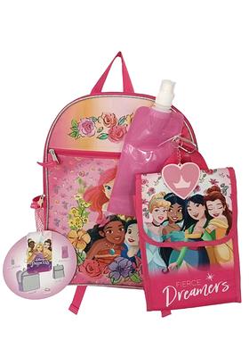 Disney Princess Lunch Box Set for Girls, Kids - Bundle with Princess School Lunch Bag with Pink Water Bottle, Princess Stickers, More | Disney