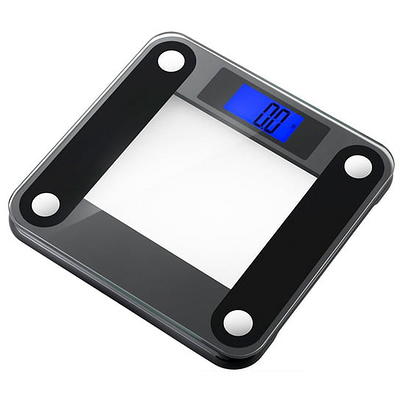 Eat Smart Digital Bathroom Scale, High Precision, Bath Scale for Body  Weight, Durable Tempered Glass, 330 lb Capacity, Step-On Technology, Clear