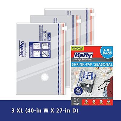 Hefty Shrink-Pak 2 Jumbo Vacuum Storage Bags, Clear